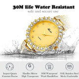 MISSFOX  Women Watches Luxury Brand Watch Bracelet Waterproof Big Lab Diamond Ladies Wrist Watches For Women Quartz Clock Hours - Emete store