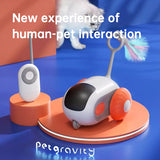 Remote Control Interactive Cat Car Toy USB Charging Chasing Automatic Self-moving Remote Smart Control Car Interactive Cat Toy P - Emete store