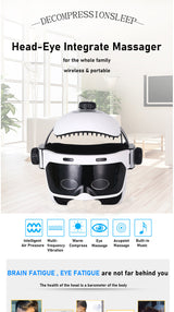 New Electric Head Massager Wireless Scalp Massager Automatic Vibration Heating Scalp Head Massager - Emete store
