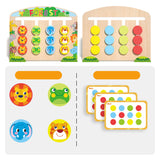 Wooden animal positioning game, thinking and logic, children's training, intelligence, cognition, early education