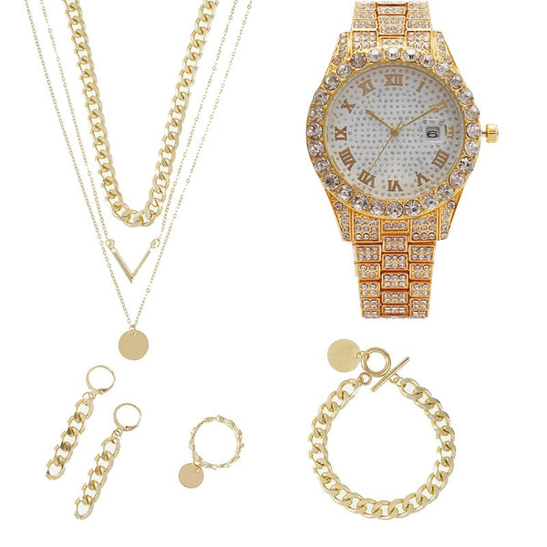 Women's Watch Jewelry 5-piece Set