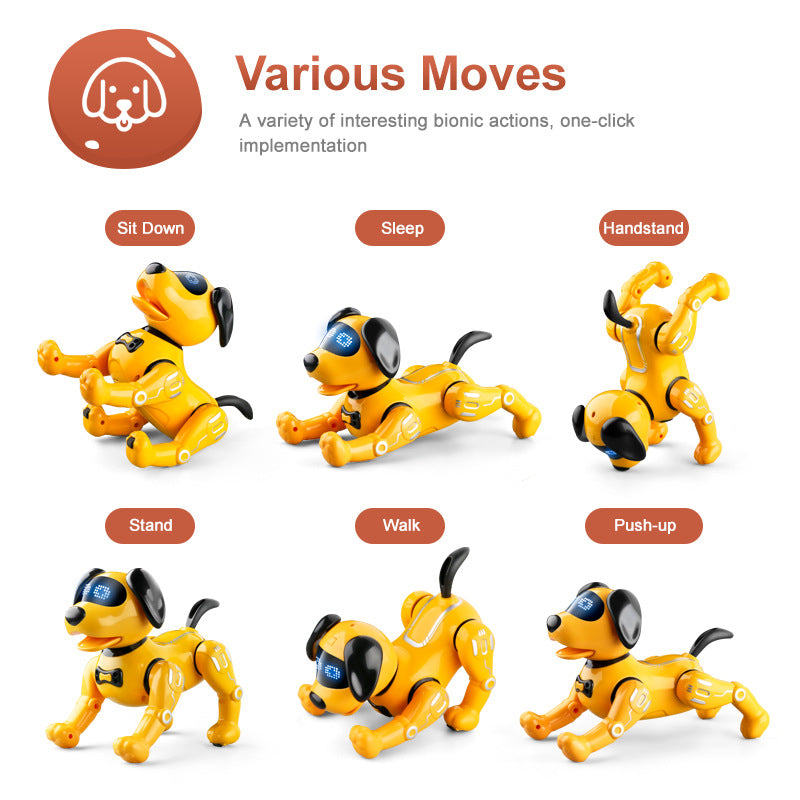 Intelligent Remote Control Robot Dog Early Education Children's Toy Programmable Handstand Demonstration Simulation Dog