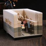 Harry Potter Slanting Alley 3D Three-dimensional 3D Paper Sculpture Souvenir Hogwarts Castle Gift