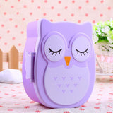 Microwave Bento Container with compartments Case Dinnerware bento box food box Storage for kids Kawaii Owl school lunch box