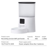 Wifi Smart APP Pet Feeder Household use Microchip Dog Automatic Pet Feeder Automatic Pet Feeder - Emete store