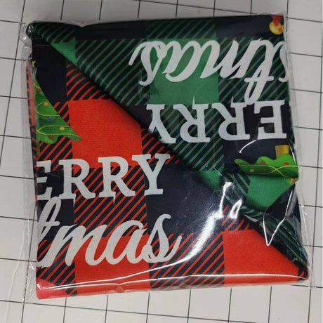 Christmas Day Border Protection Pet Small, Medium, and Large Dogs, Dogs, Cats, Teddy Triangular Towels, Water Jars - Emete store
