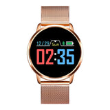 RUNDOING Q8 Smart Watch OLED Color Screen Smartwatch women Fashion Fitness Tracker Heart Rate monitor - Emete store