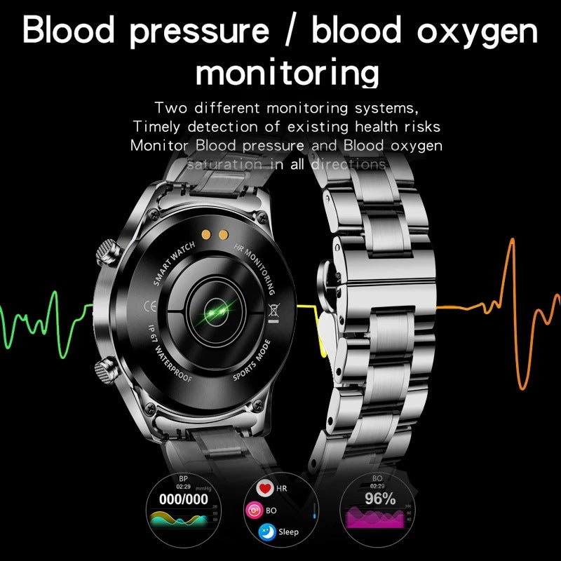 Multifunctional Smart Watch Bluetooth Call Pedometer Blood Pressure Heart Rate Detection Waterproof Watch - Emete store