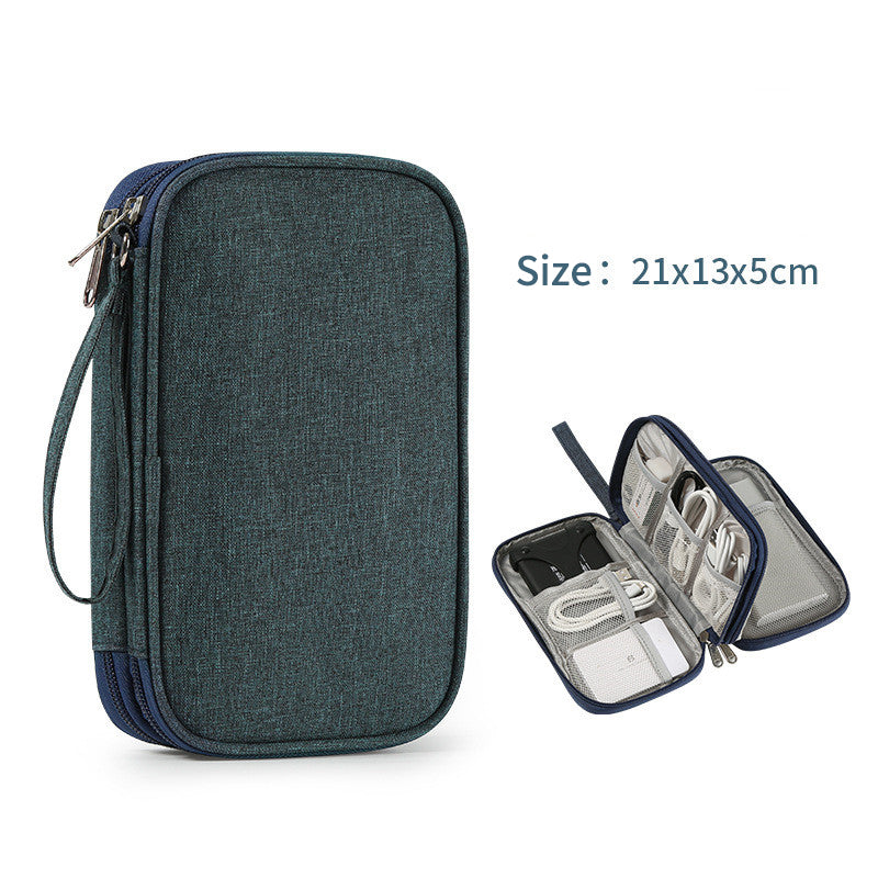 New Flat Digital Multifunctional Portable Travel Data Cable Storage Bag