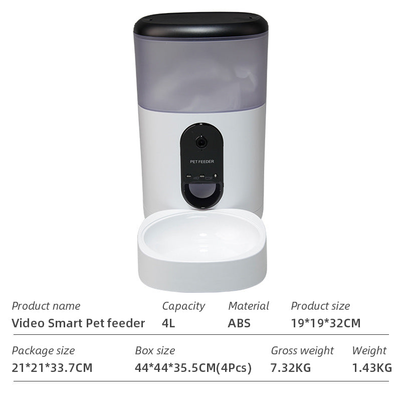 Wifi Smart APP Pet Feeder Household use Microchip Dog Automatic Pet Feeder Automatic Pet Feeder - Emete store