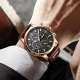 Lige New Quartz Watch Quartz Multifunction Chronograph Waterproof Watch - Emete store
