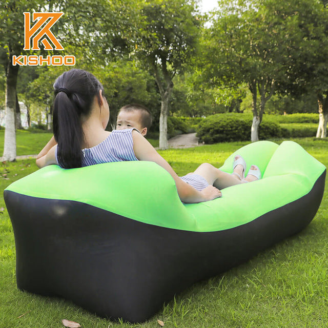 Trend Outdoor Products Fast Infaltable Air Sofa Bed Good Quality Sleeping Bag Inflatable Air Bag Lazy bag Beach Sofa Laybag