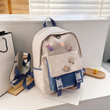 Schoolbag Girl Korean Version Ulzzang High School Student Backpack Ins Japanese Junior High School Student Backpack