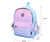 New small fresh gradient color junior high school student schoolbag high school student backpack bow backpack girl