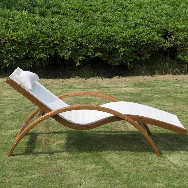 Emete's Radiant Retreat - Exquisite Wooden Daybed & Lounge Set for Your Garden Oasis