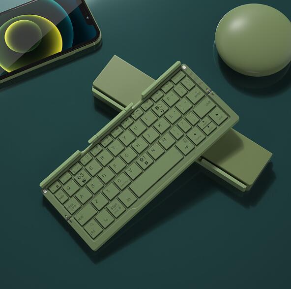 Mini Folding Keyboard Wireless Bluetooth-compatible Keyboard Foldable Keypad For Laptop Windows Android Tablet ipad Phone - Emete store