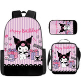 New Cartoon School Bag Printing Custom Bookbag High Quality Backpack Pencil Cases Kids Bags For Girls