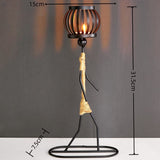 Wrought Iron Candle Holder Decorative Piece - European Style Restaurant Dining Table Ambiance Light Candlestick Home Metal Artware