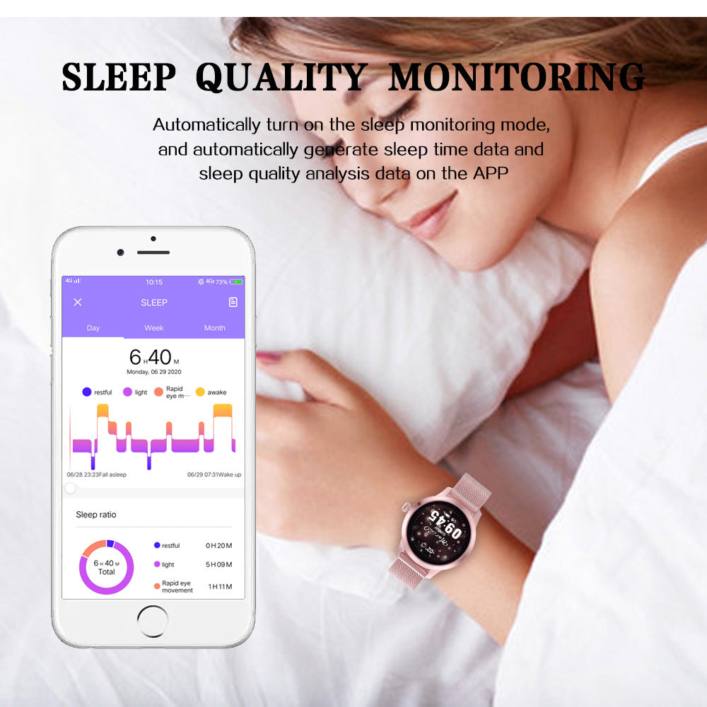 H16 Women's Smart Watch Heart Rate Sleep Sports Pedometer Watch Bracelet - Emete store