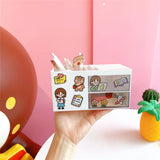 Ins Style Desktop Storage Box Stationery Pen Holder Office Student Stationery Pen Holder Cosmetics Sundries Storage