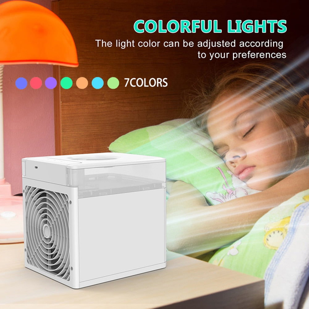 7 Colors Light USB Portable Air Conditioner