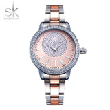 Rose Gold Watch Women Quartz Watches Ladies Top Brand Crystal Luxury Female Wrist Watch - Emete store