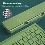 Mini Folding Keyboard Wireless Bluetooth-compatible Keyboard Foldable Keypad For Laptop Windows Android Tablet ipad Phone - Emete store