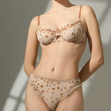 Best Online Shop in Australia - Ultra-thin Lace Heart Bra Set - Emete store
