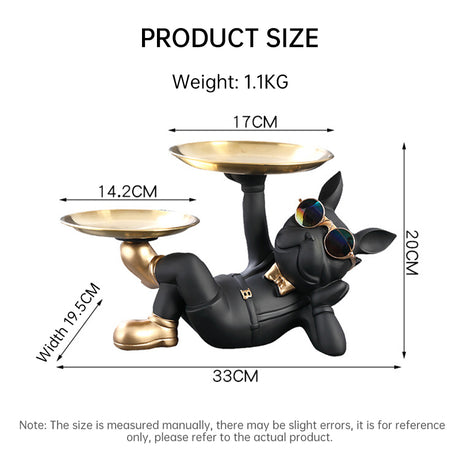 Cute French Bulldog Resin Figurine, Perfect for Table Decoration - Emete store
