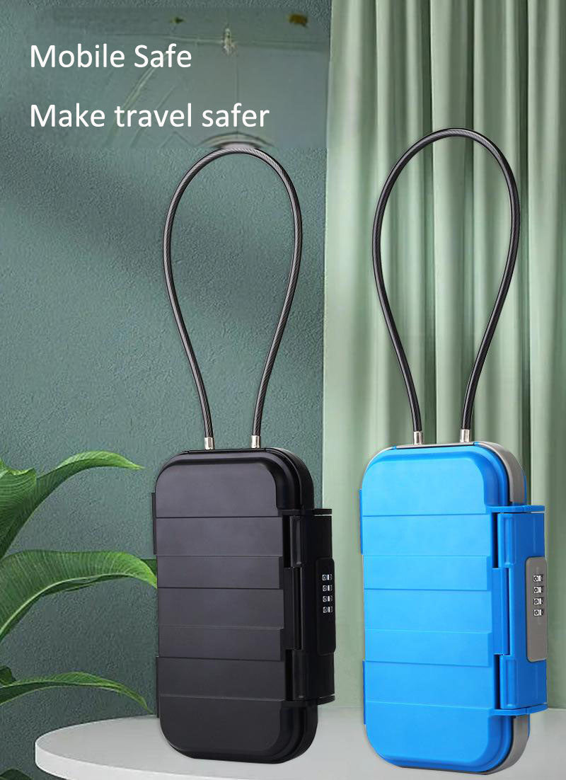 Travel Hotel Beach Phone Storage Box Portable Mobile Password Storage Box Portable Valuable Items