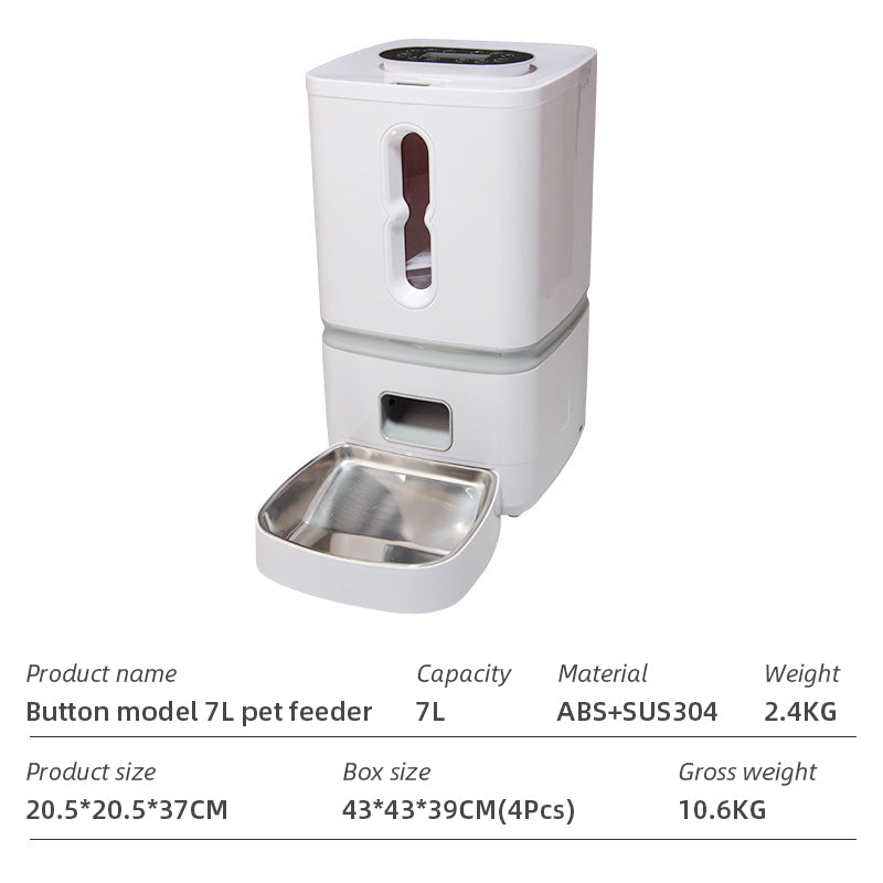 Wifi Smart APP Pet Feeder Household use Microchip Dog Automatic Pet Feeder Automatic Pet Feeder - Emete store