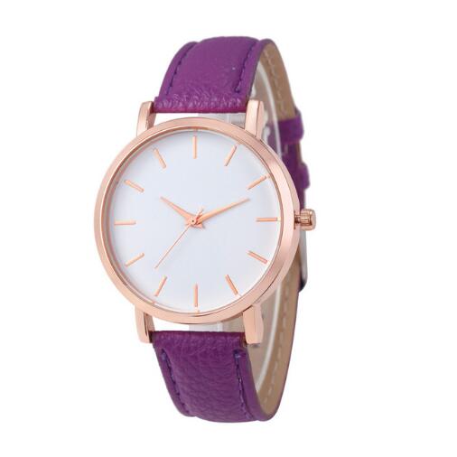 Leather Stainless Quartz Wrist Watches Women - Emete Store