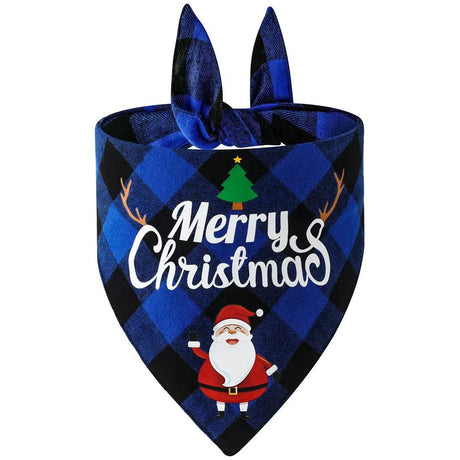 Christmas Day Border Protection Pet Small, Medium, and Large Dogs, Dogs, Cats, Teddy Triangular Towels, Water Jars - Emete store