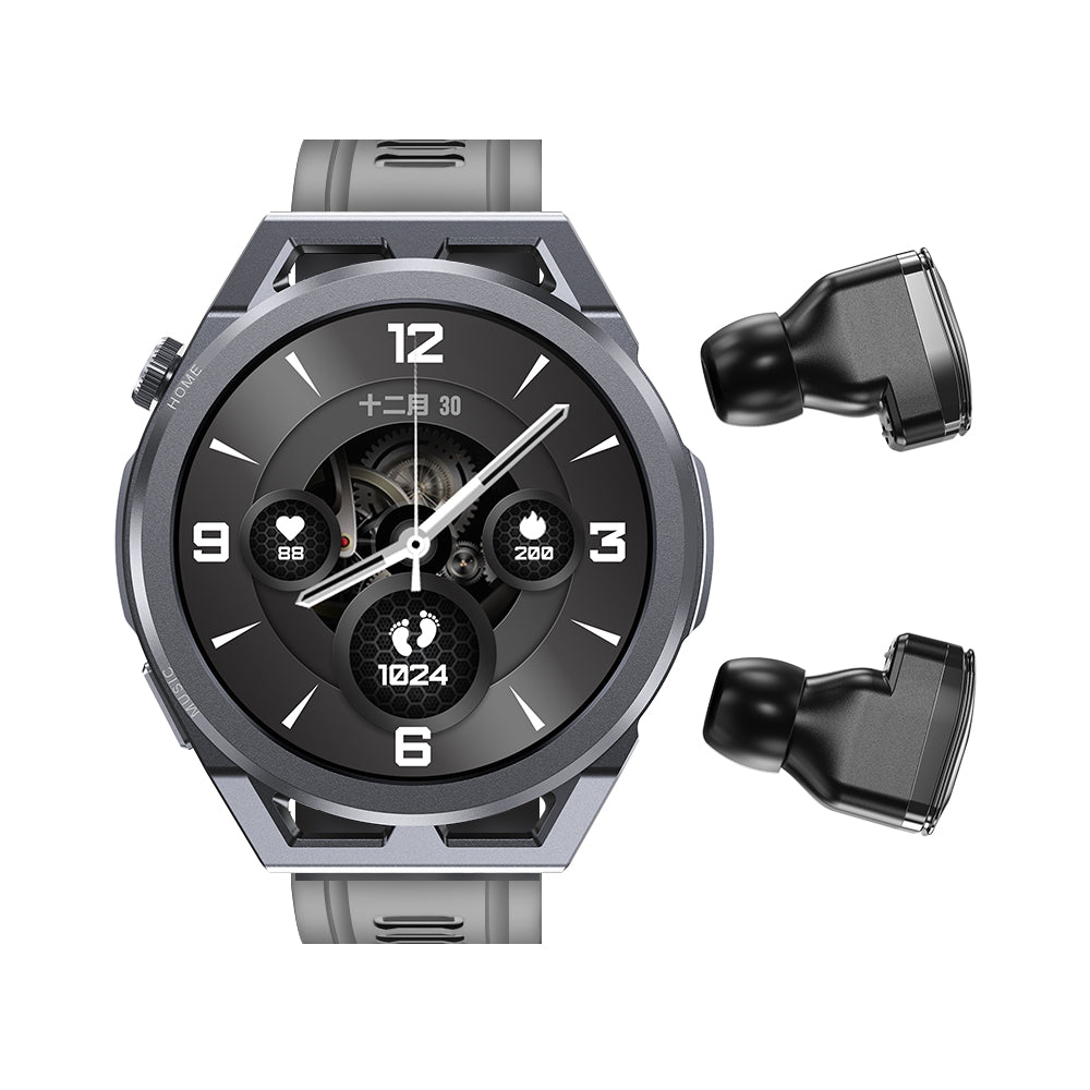 N18 smart watch TWS two in one Bluetooth local playback NFC heart rate and blood pressure health monitoring - Emete store