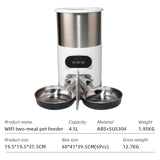 Wifi Smart APP Pet Feeder Household use Microchip Dog Automatic Pet Feeder Automatic Pet Feeder - Emete store