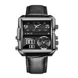Lige New Electronic Quartz Dual Display Watch Men's Waterproof Watch Multi-Function Electronic Watch Quartz Watch - Emete store