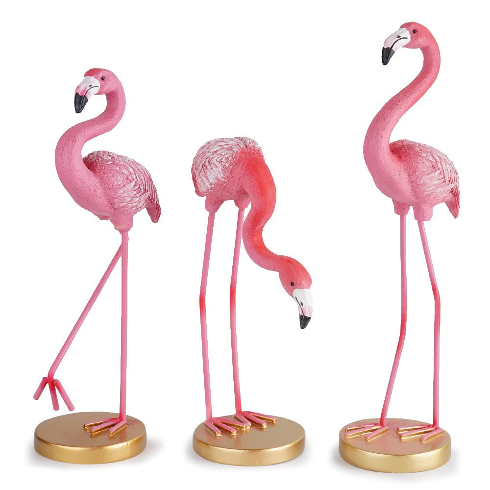 Minimalist flamingo resin home decor