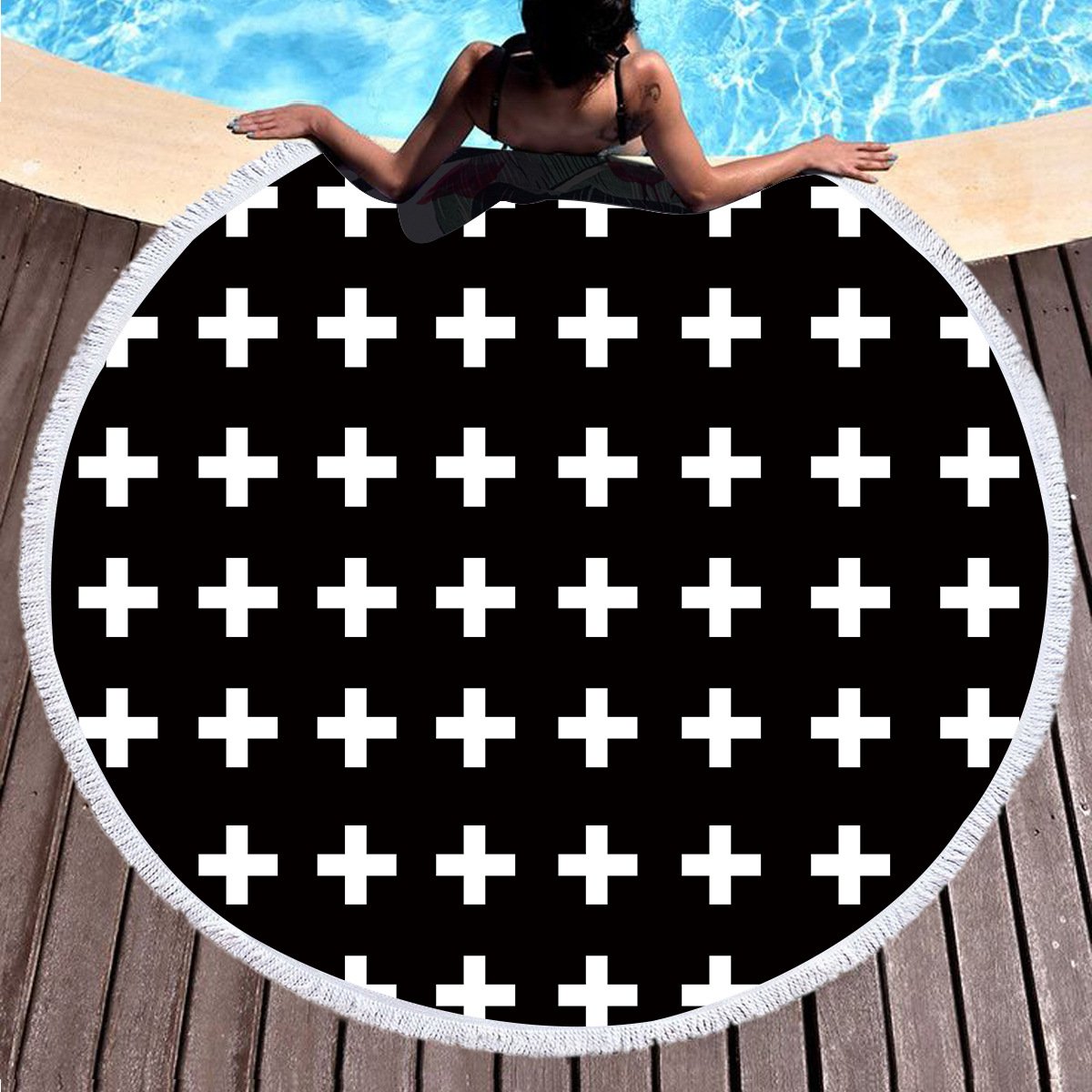 Bedding 3D printing Round Kawaii  Beach towel home textile  Beach Towel Tapestry Blanket