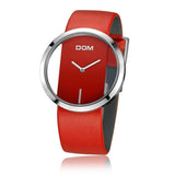 DOM fashion Women Watches Luxury Women Bracelet Quartz twatch for women Quartz Watch wristwatch girl waterproofk genuine leather - Emete store