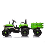 Children's electric tractor toy, powered by 24V battery, 200w * 2 motor 1.86-4.97MPH/remote control three speed adjustable