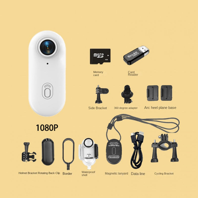 Thumb Bike Camera Magnetic Back Clip Sports Camera Thumb Recorder Pet - Emete store