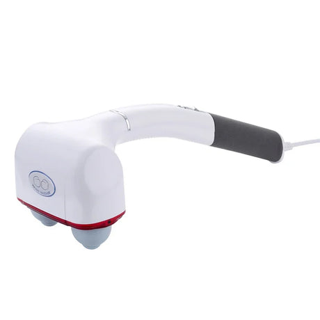 Electric Handheld Massager Hammer Vibrating Back Muscle Relax Neck Body Cervical Vertebra Relax Stick Roller with 2 Massage Head - Emete store