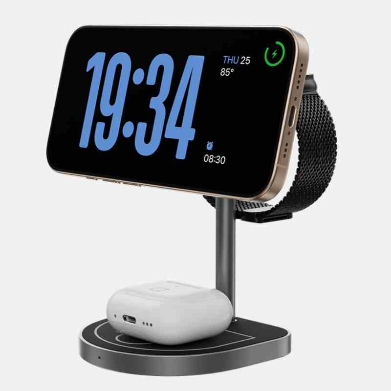 KUXIU X85 3-in-1 Basketball Magnetic Wireless Charger Compatible with Apple Family Bucket, Giving Boyfriend a Good Item - Emete store