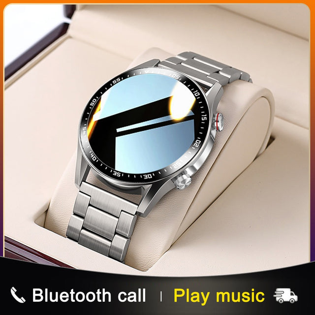 E1-2 Smart Watch Men Bluetooth Call Custom Dial Full Touch Screen Waterproof Smartwatch For Android IOS Sports Fitness Tracker - Emete store