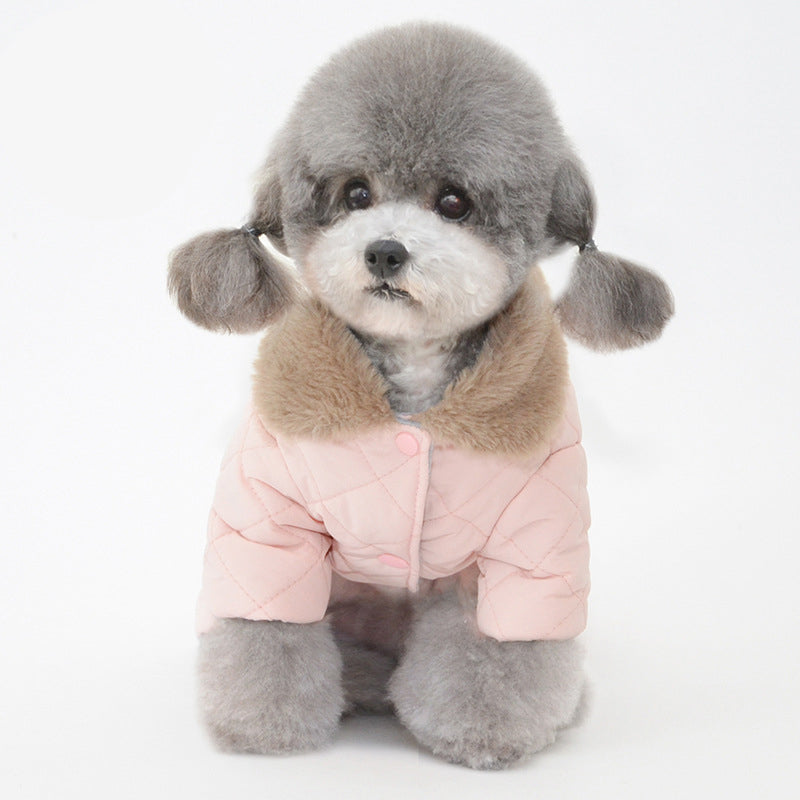 Winter New Pet Cotton Coat Dog Cotton Coat Dog Clothes Pet Clothes Dog Clothes Teddy Clothes - Emete Store