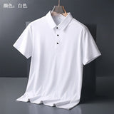 POLO shirt men's light business short sleeved Paul shirt loose fitting T-shirt Father's Day