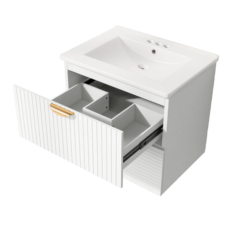 Best Online Shop in Australia - Modern 24" White Bathroom Vanity - Emete store
