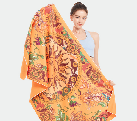 Double sided velvet microfiber beach towel absorbent and quick drying bath towel can be customized pattern - Emete store