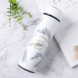 Feather Stainless Steel Vacuum Flasks Tumbler Coffee Travel Mug Thermos Thermal Water Bottle for Tea Car Cup