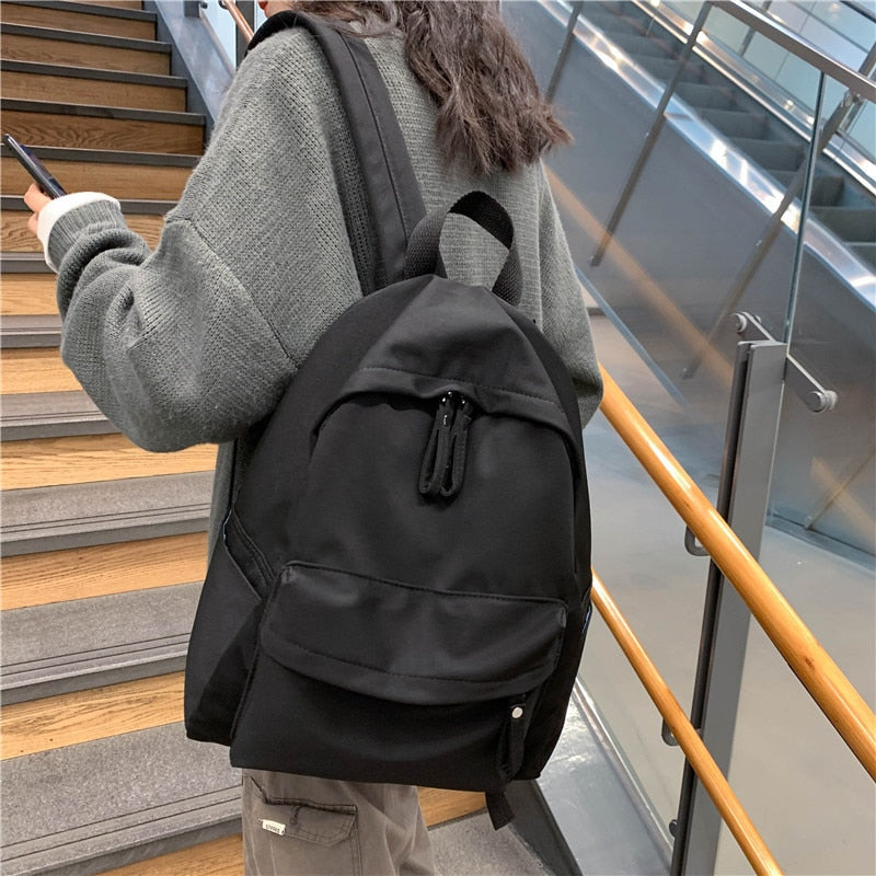 Fashion Backpack Canvas Women Backpack Anti-theft Shoulder Bag New School Bag For Teenager Girls School Backapck Female